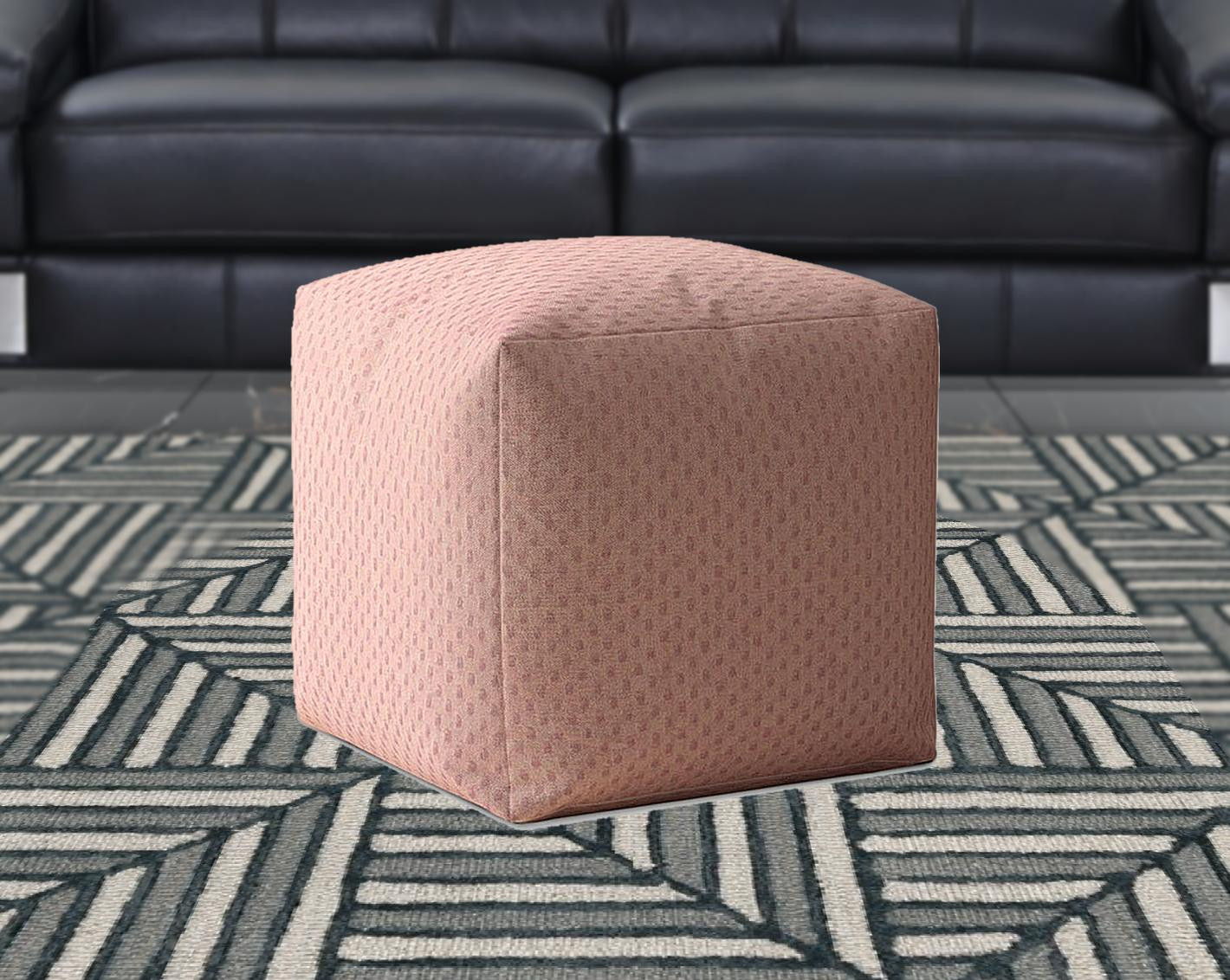 Polyester Pouf Cover - Pink