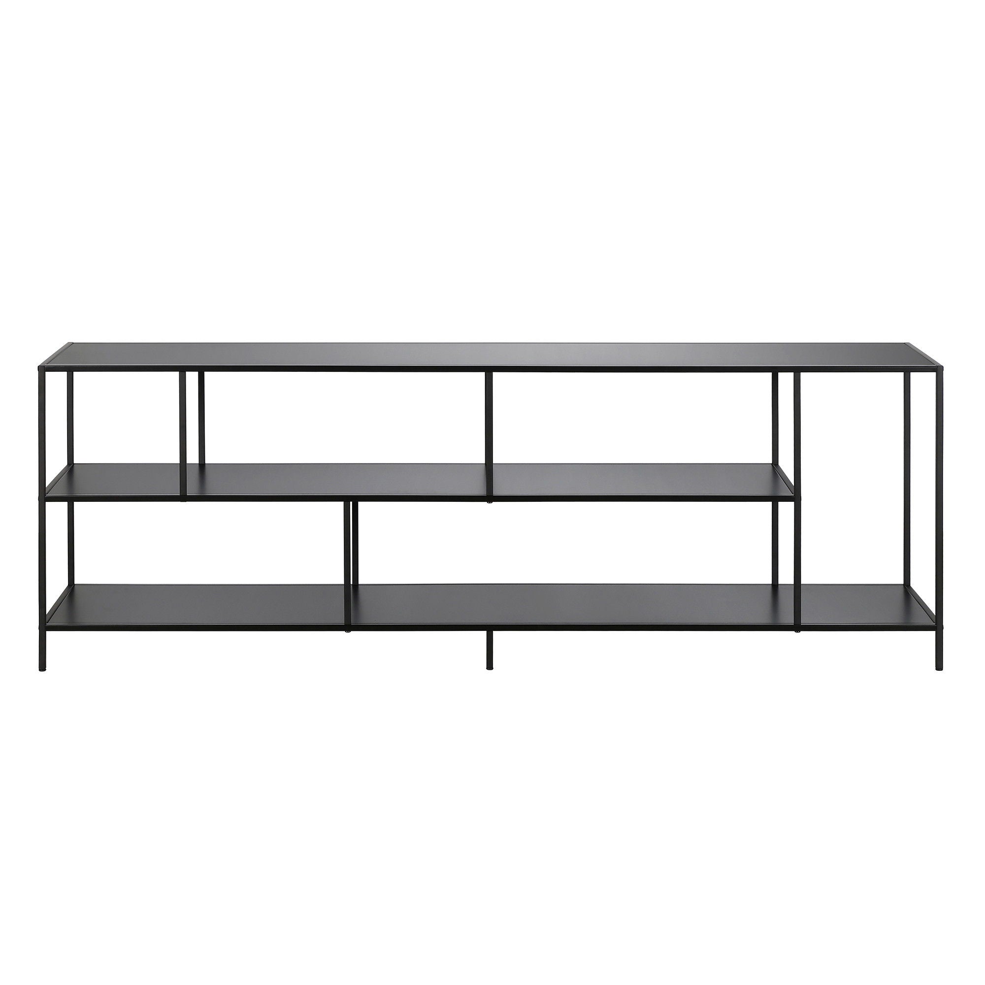 Metal Open Shelving, TV Stand - Black