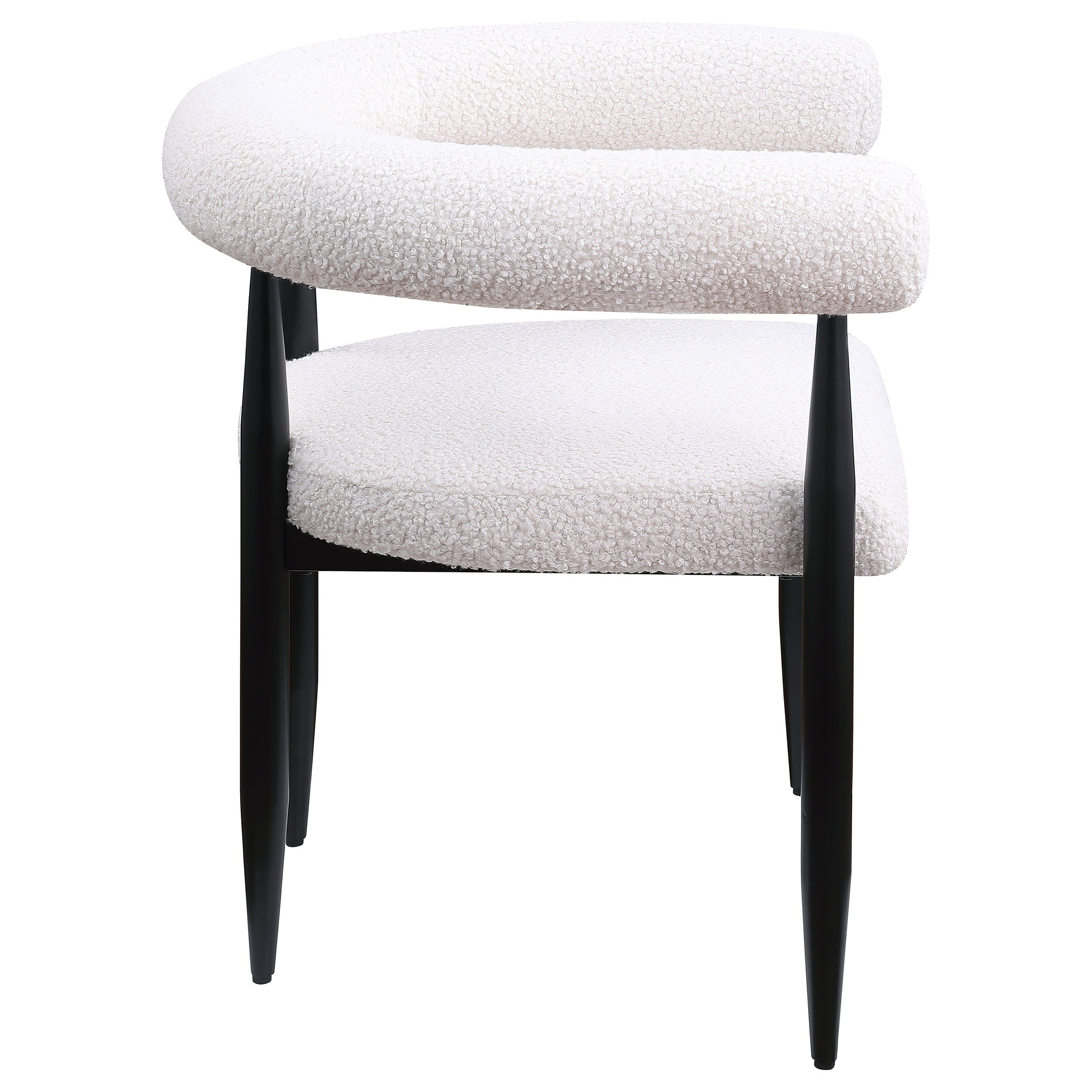 Camden - Boucle Upholstered Dining Arm Chair (Set of 2) - Cream