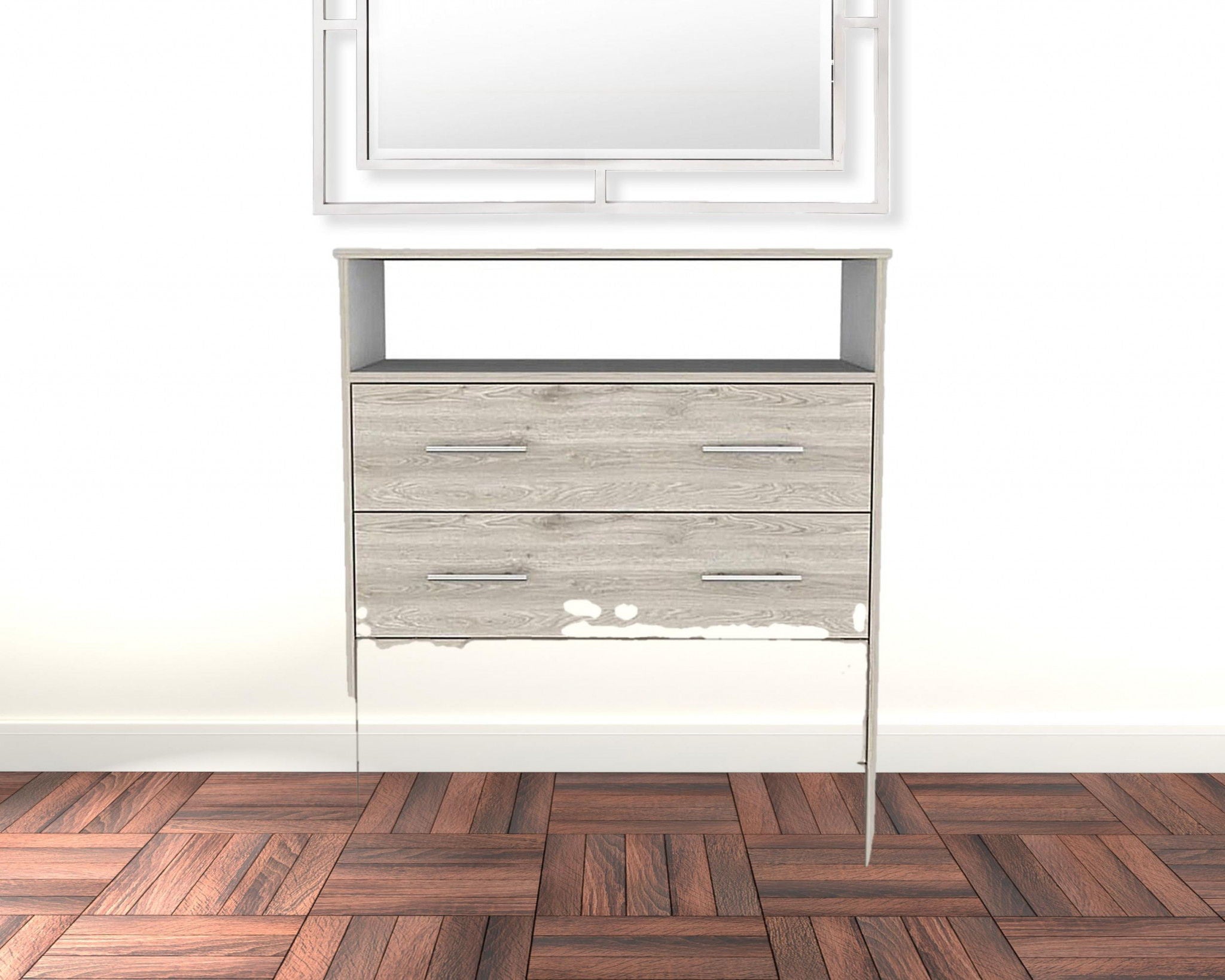 4 Drawer Dresser - Light Gray