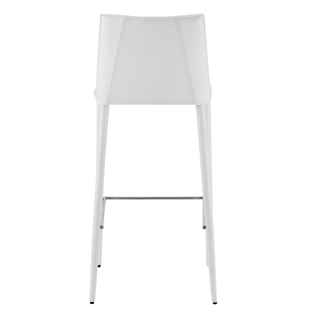 Steel Low Back Bar Height Bar Chair - White