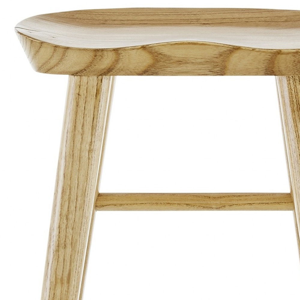 Backless Counter Height Bar Chair - Natural