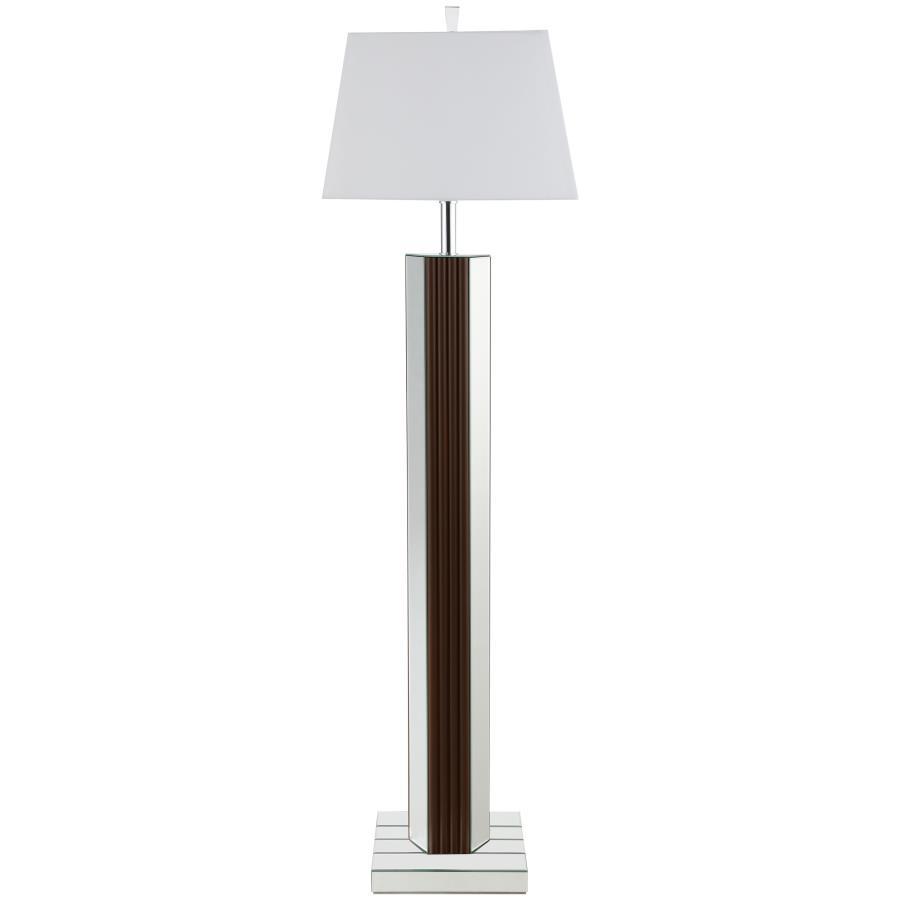 Elena - Square Tapered Mirrored Lamp by Coaster Fine Furniture | Bel Furniture