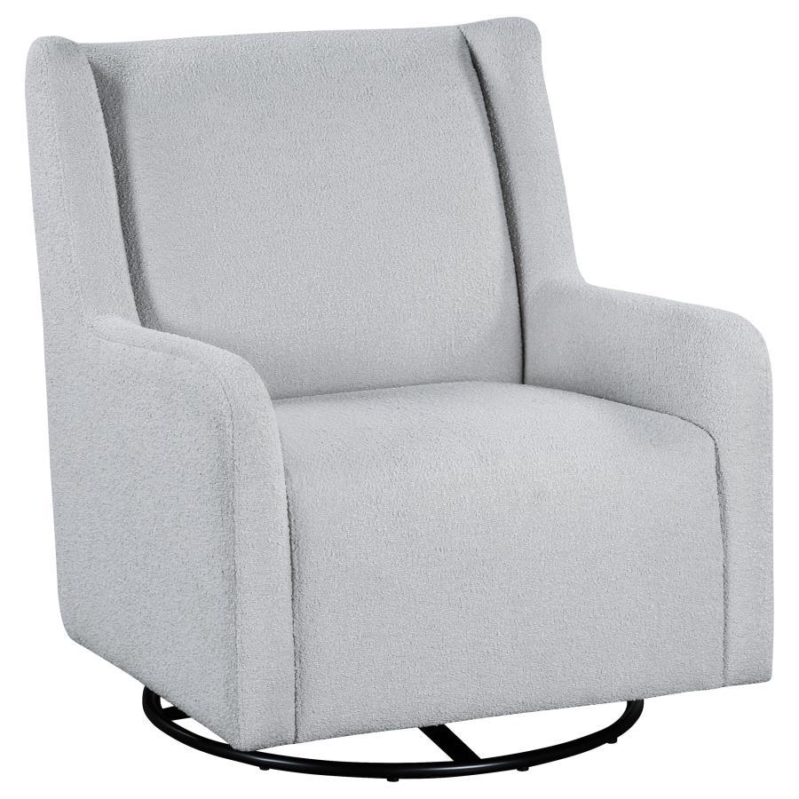 Serra - Boucle Upholstered Swivel Glider Recliner Gray by Coaster Fine Furniture | Bel Furniture
