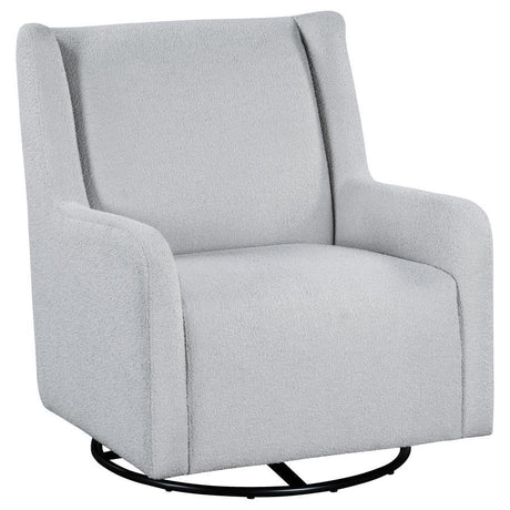 Serra - Boucle Upholstered Swivel Glider Recliner Gray by Coaster Fine Furniture | Bel Furniture