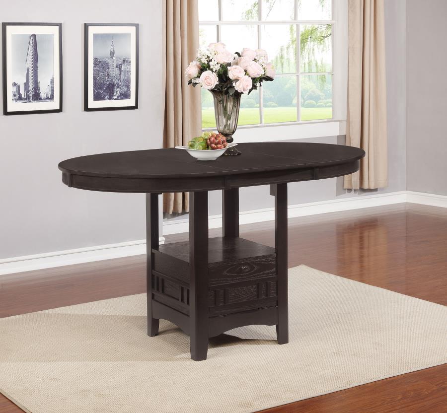 Lavon - Oval Extension Counter Dining Table - Espresso by CoasterEveryday | Bel Furniture