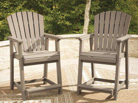 Seacliff Beach - Barstool (Set of 2) - Medium Brown - view 5