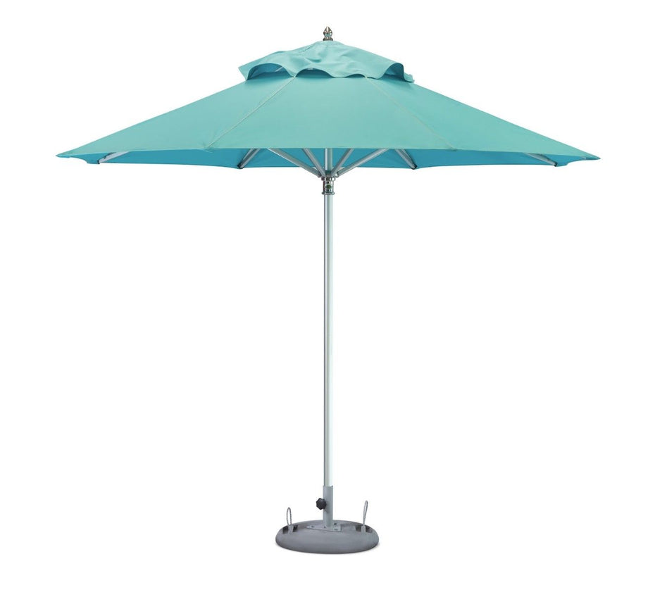 Polyester Round Market Patio Umbrella - Aqua