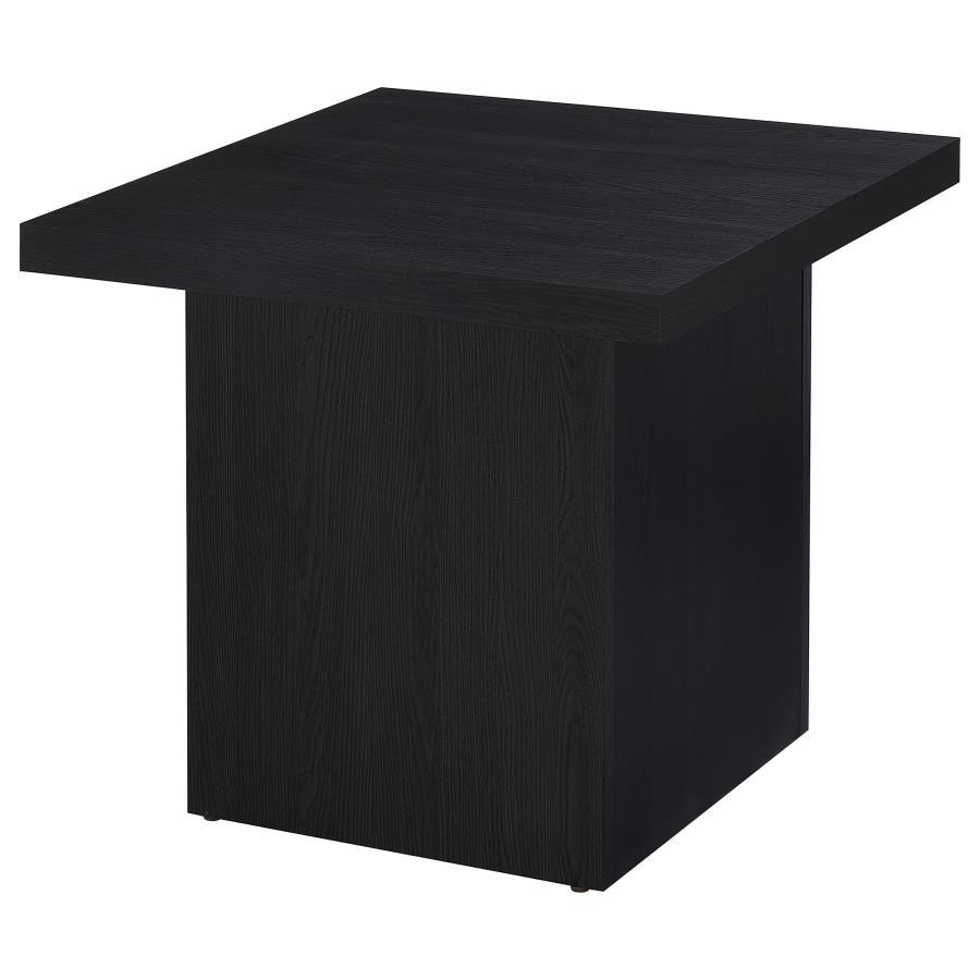 Max - Square Engineered Laminate End Side Table - Black by Coaster Fine Furniture | Bel Furniture