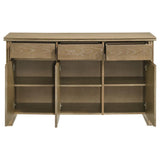 Adina - 2-Door Sideboard Server - Distressed Light Brown by Coaster Fine Furniture | Bel Furniture