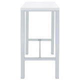Natividad - 5 Piece Pub Height Bar Table Set - White High Gloss by CoasterEveryday | Bel Furniture