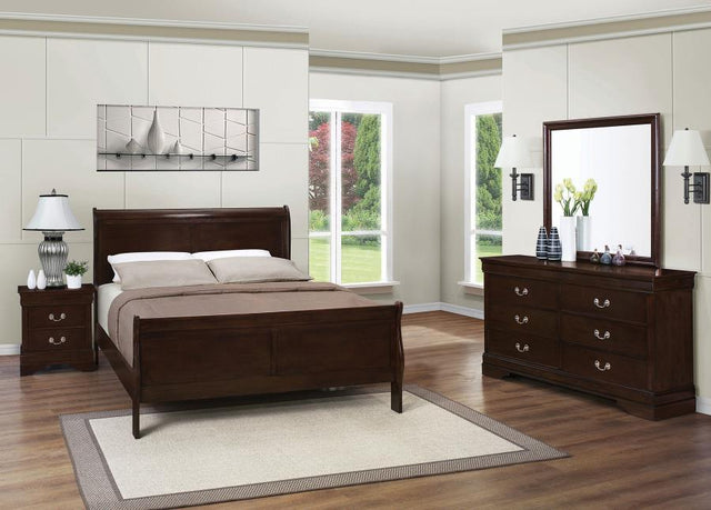 Louis Philippe - Traditional Bedroom Set Dark Brown by CoasterEveryday | Bel Furniture
