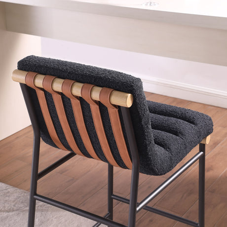 Lahni - 17" Boucle Fabric Counter Height Chair by Lilola Home | Bel Furniture