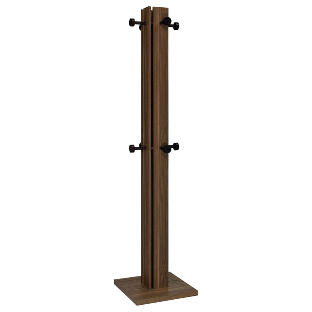 Rikkie - Coat Rack And Mirror - Walnut by Coaster Fine Furniture | Bel Furniture