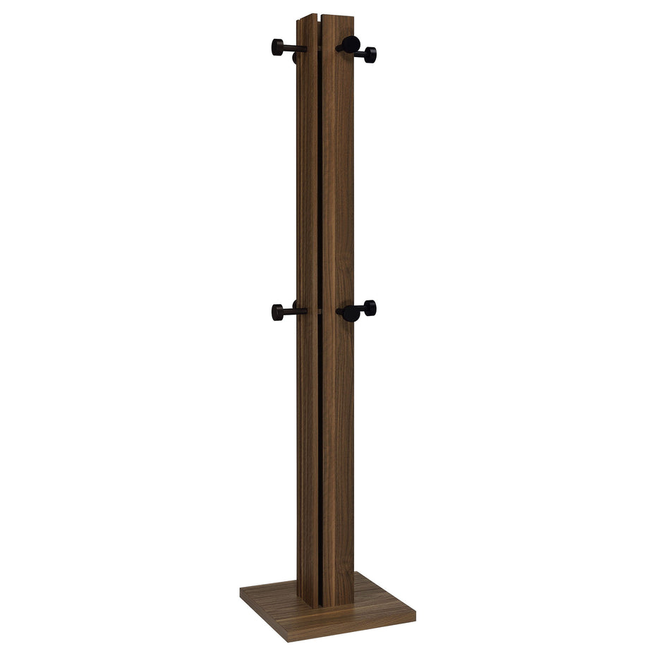 Rikkie - Coat Rack And Mirror - Walnut