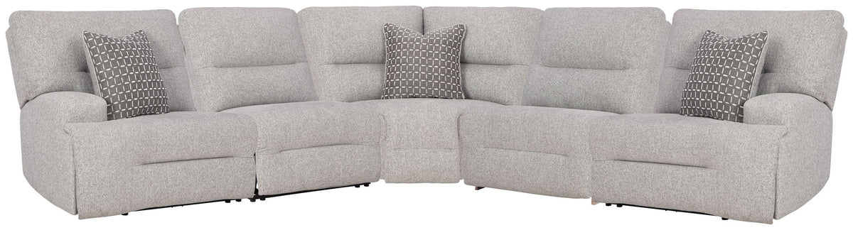 Acklen Place - Reclining Sectional Gray 5 Pc. Power Reclining Sectional by Signature Design by Ashley® | Bel Furniture