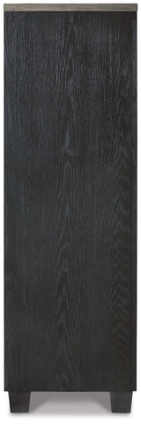 Foyland - Black / Brown - Door Chest by Signature Design by Ashley® | Bel Furniture