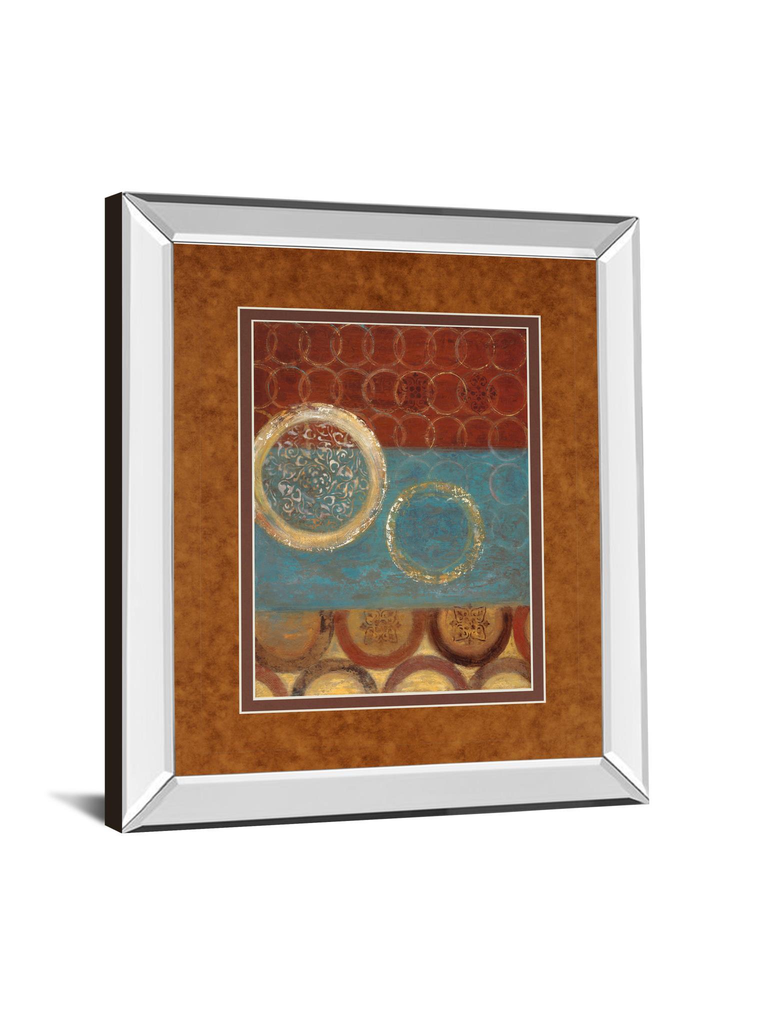 Tanzania I By Tava Studio - Mirror Framed Print Wall Art - Red