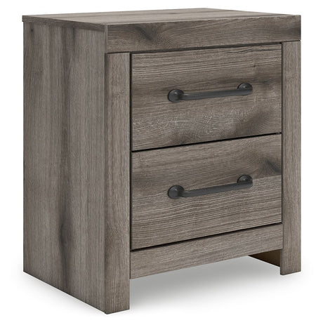 Graystorm - Brown Gray - Two Drawer Night Stand by Signature Design by Ashley® | Bel Furniture