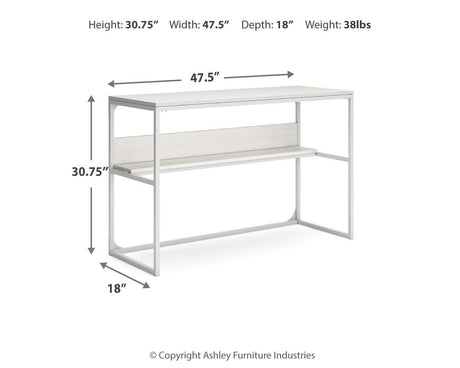 Deznee - 48" Home Office Desk - White - view 5