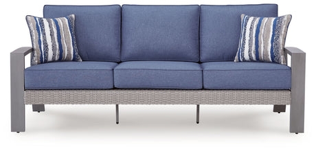 Half Moon Beach - Sofa With Cushion - Blue / Gray - view 4