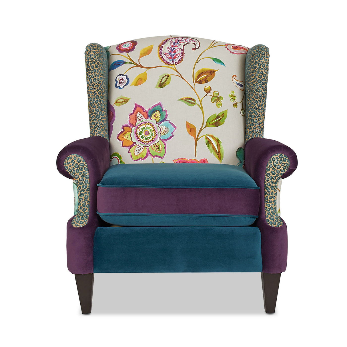Anya - Boho Chic Wingback Accent Arm Chair by Jennifer Taylor Home | Bel Furniture