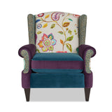 Anya - Boho Chic Wingback Accent Arm Chair by Jennifer Taylor Home | Bel Furniture