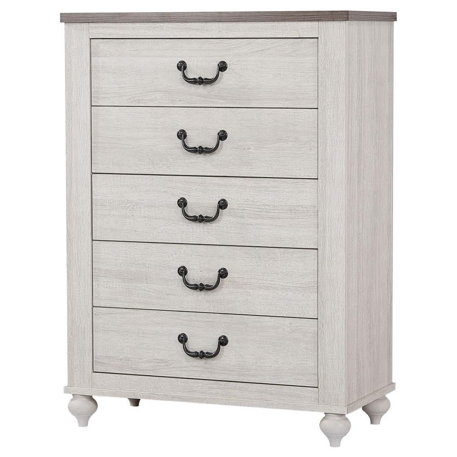 Stillwood - 5-Drawer Bedroom Chest - Vintage Linen