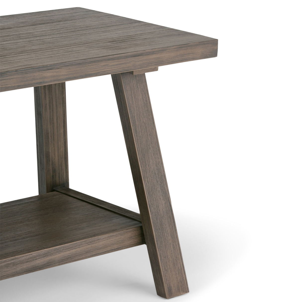 Dylan - Entryway Bench - Driftwood by Simpli-Home | Bel Furniture