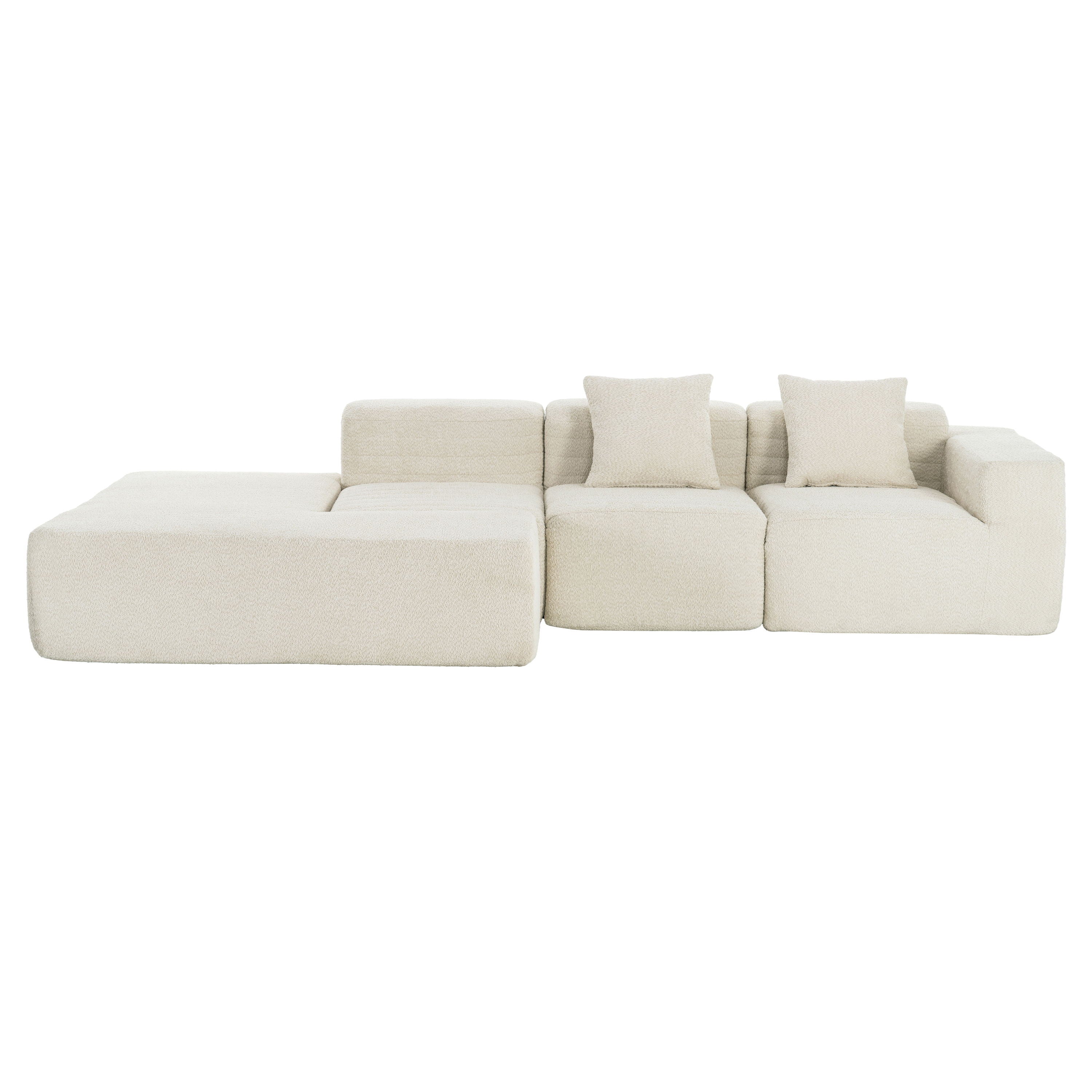 Sectional Sofa Full-Compressed Sofa Couch Free-Combined Sofa For Living Room