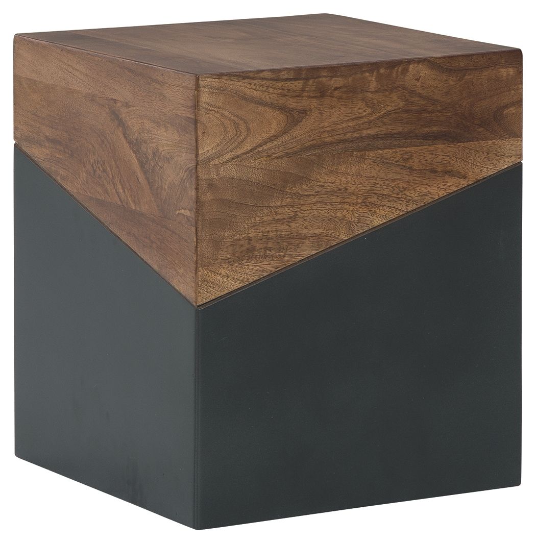 Trailbend - Brown / Gunmetal - Accent Table