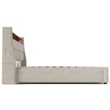 Upholstered Platform Bed With A Hydraulic Storage System, LED And USB Charging (Without Mattress)