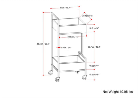 Hobbs - Bar Cart - Natural by Simpli-Home | Bel Furniture