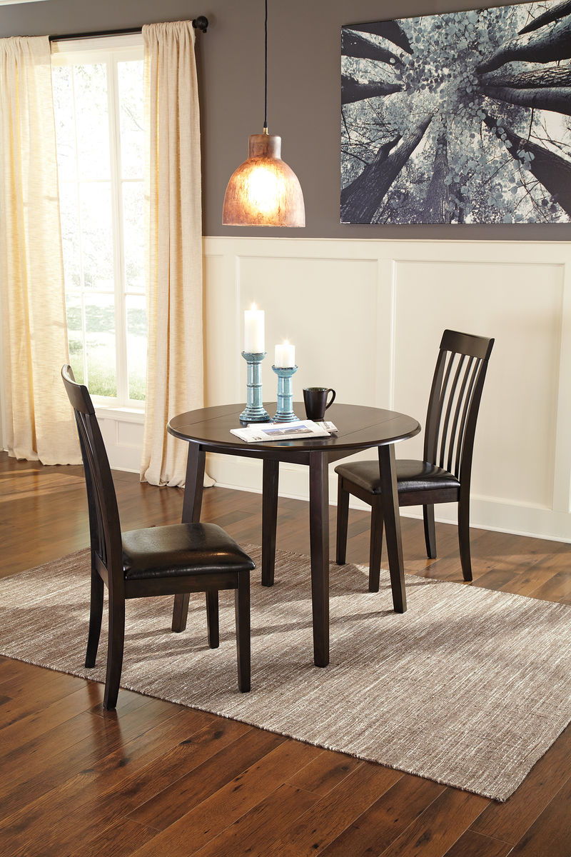 Hammis - Round Dining Drop Leaf Table Set by Signature Design by Ashley® | Bel Furniture