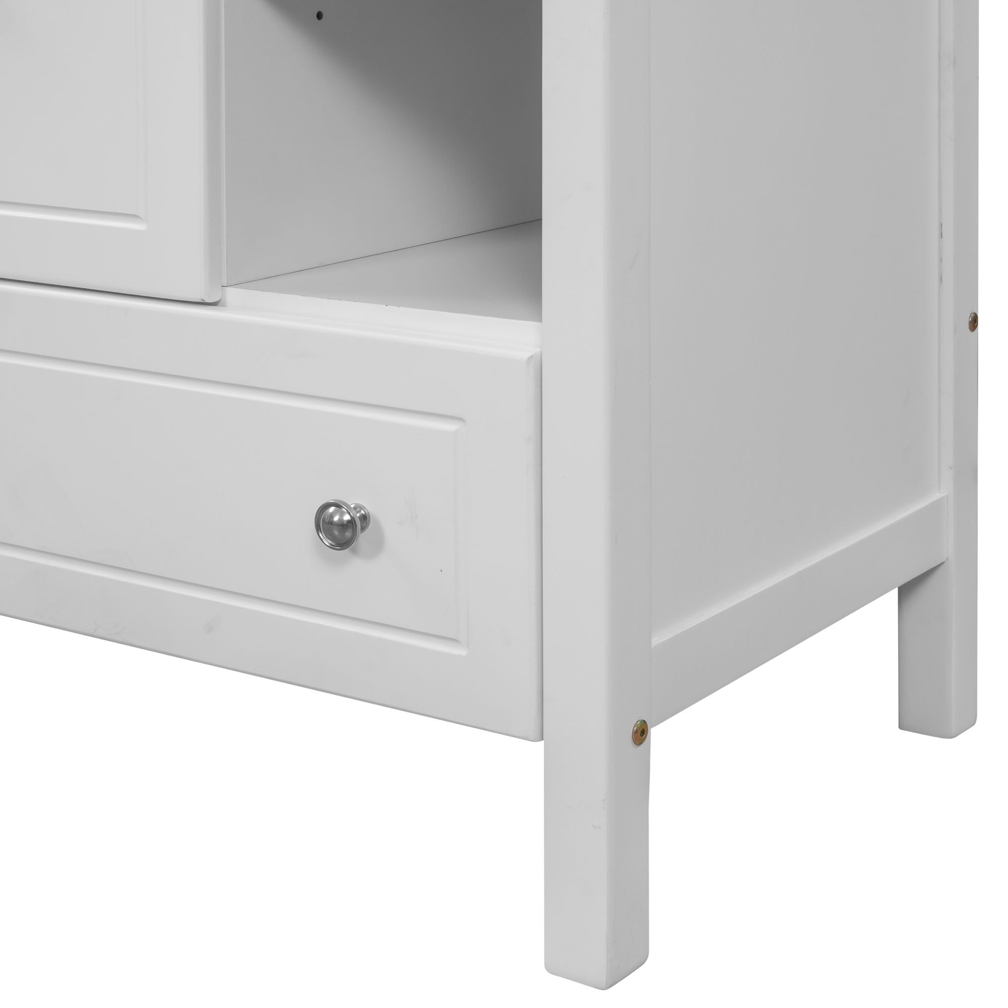 Bathroom Vanity Base Only, Solid Wood Frame, Bathroom Storage Cabinet With Doors And Drawers