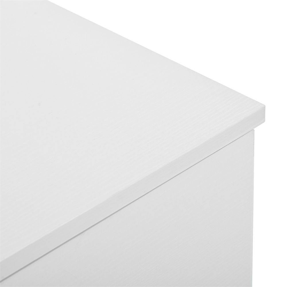 Modern White 6 Drawer Dresser For Bedroom, Ample Storage Wide Chest Of Drawers, Sturdy & Safe