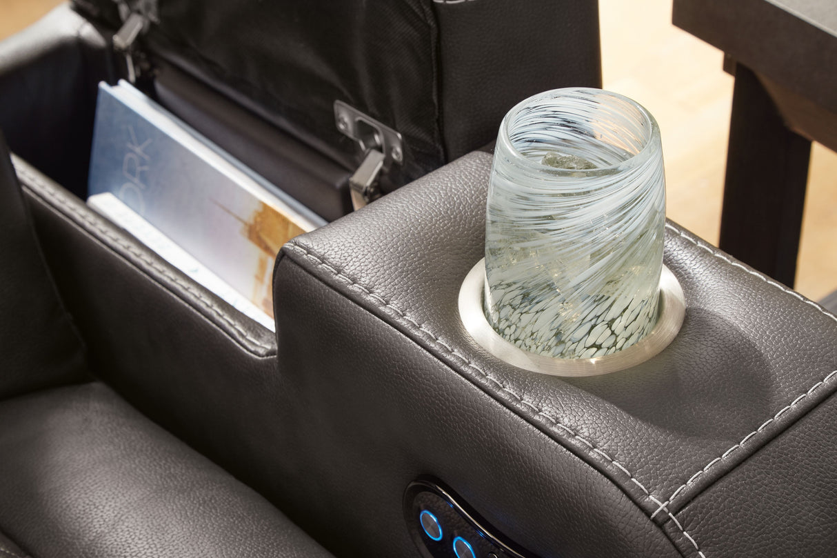 Fyne-dyme - Power Recliner/Adj Headrest by Signature Design by Ashley® | Bel Furniture