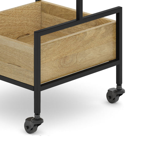 Hobbs - Bar Cart - Natural by Simpli-Home | Bel Furniture