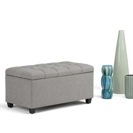 Sienna - Upholstered Storage Ottoman Bench - view 15