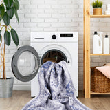 Maval - 6' X 9' Washable Area Rug - Blue