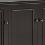 Amherst - Wide 3 Door Storage Cabinet - Hickory Brown by Simpli-Home | Bel Furniture