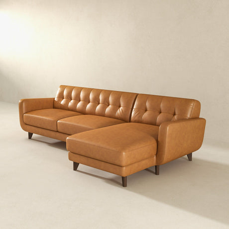 Allison - Mid-Century Modern Sectional Sofa Chaise - view 10