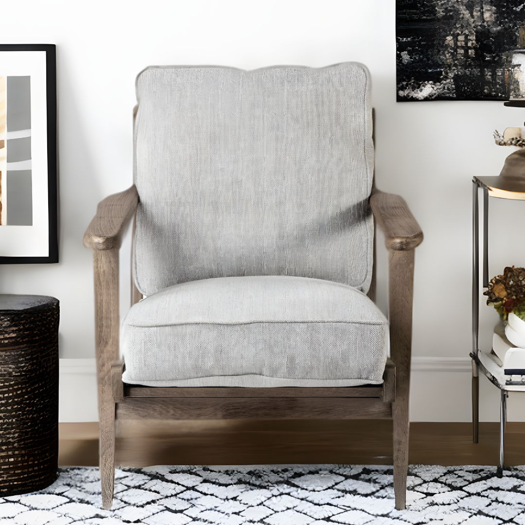 Fabric Arm Chair - Gray