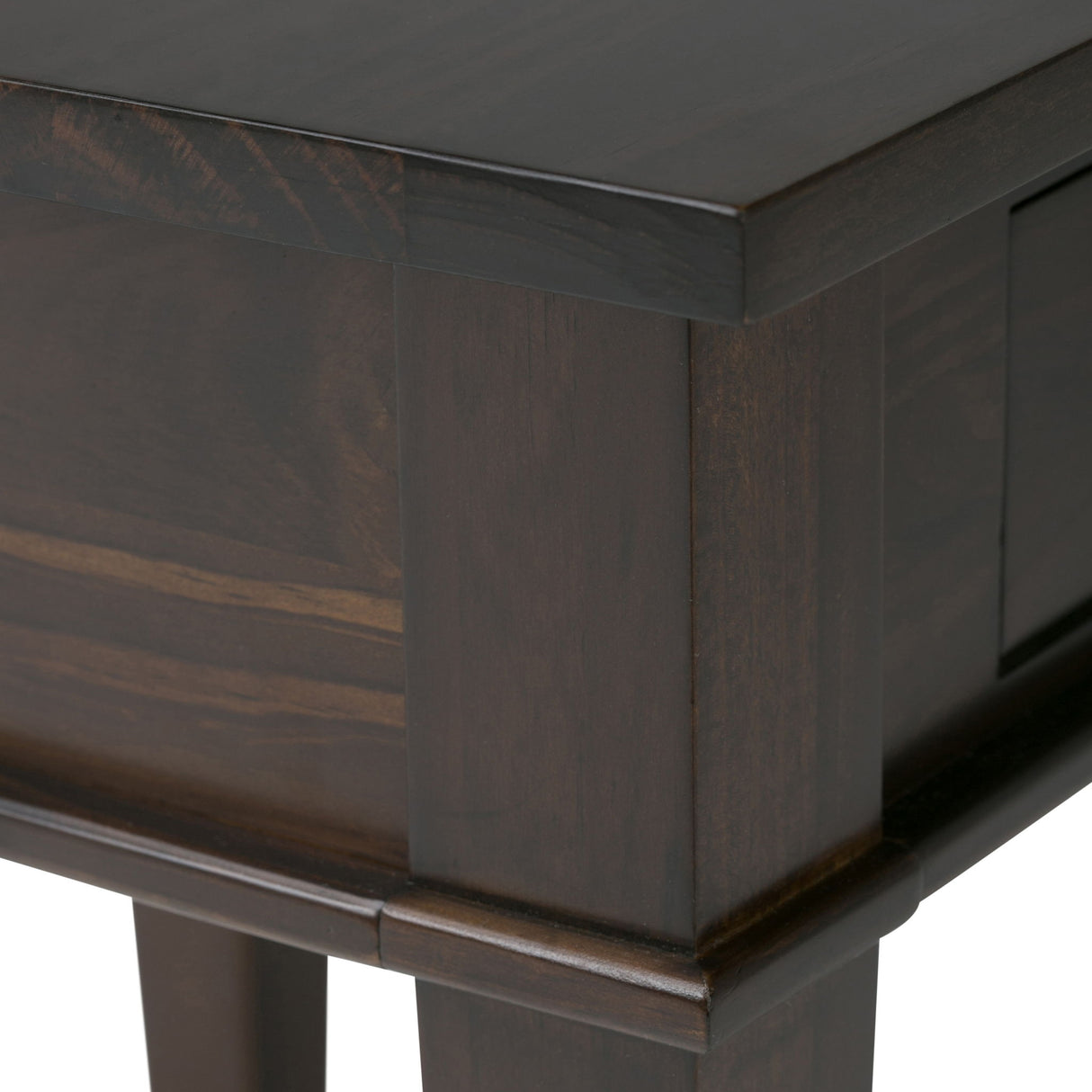 Carlton - Home Office Desk - Dark Tobacco Brown by Simpli-Home | Bel Furniture