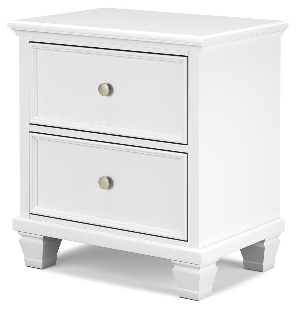 Fortman - White - Two Drawer Night Stand by Signature Design by Ashley® | Bel Furniture