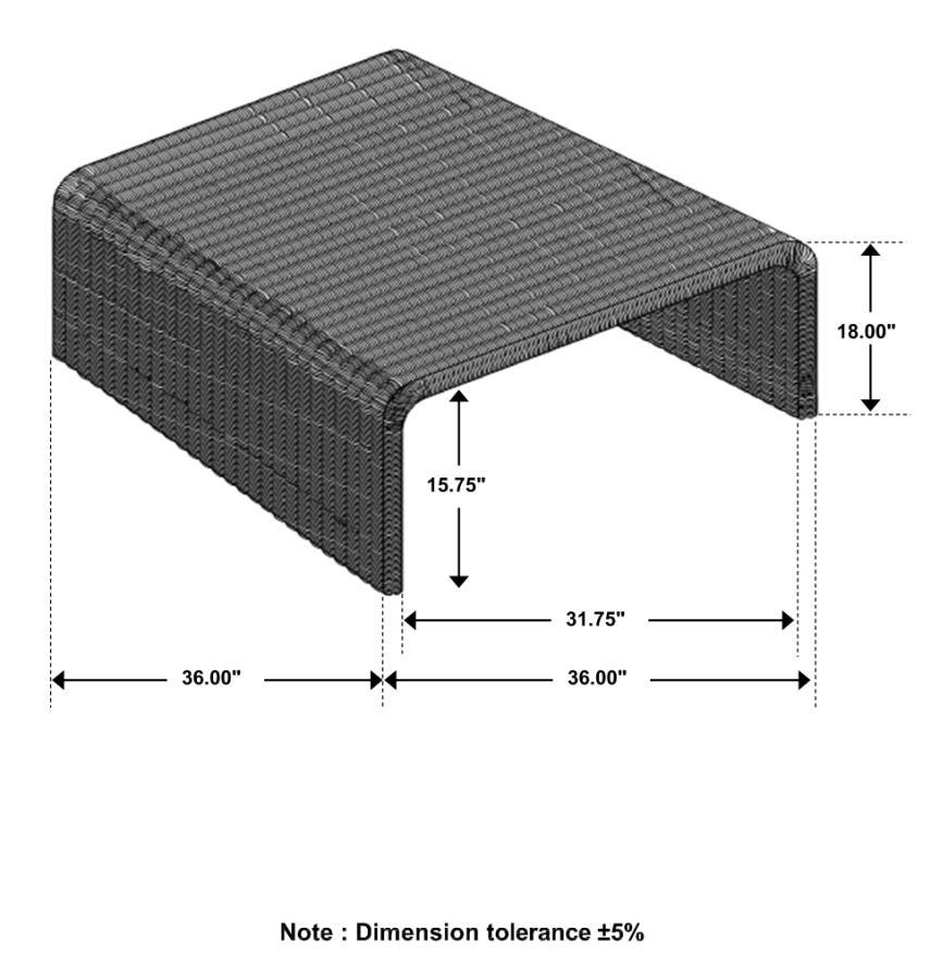 Cahya - Woven Rattan Table by Coaster Fine Furniture | Bel Furniture
