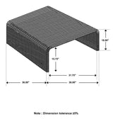 Cahya - Woven Rattan Table by Coaster Fine Furniture | Bel Furniture