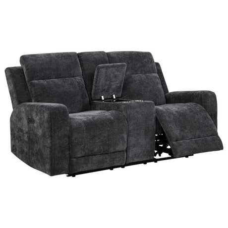 Kennett - Chenille Upholstered Power Reclining Loveseat