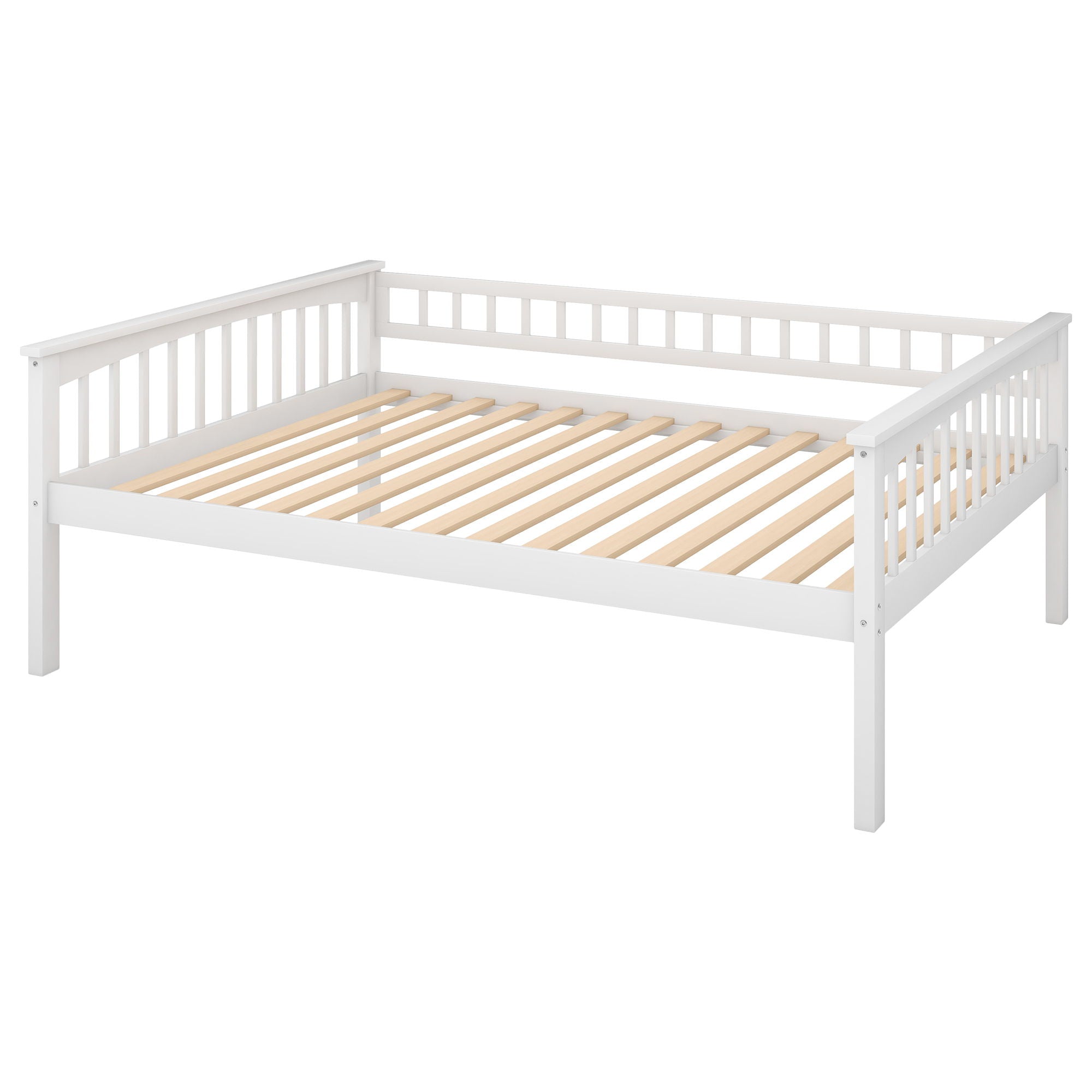 Full Over Full Bunk Bed With Drawers, Convertible Beds - White