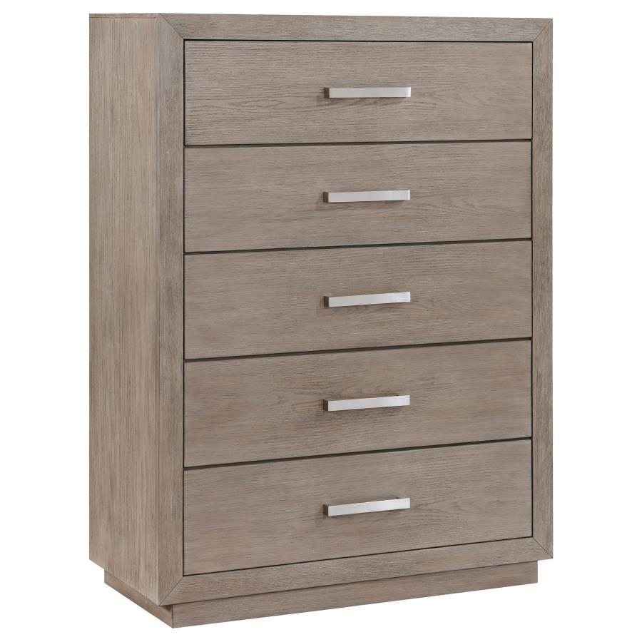 Kenora - 5-Drawer Bedroom Chest - Barley Brown by Coaster Fine Furniture | Bel Furniture